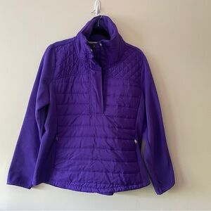 Lauren Ralph Lauren Fleece Puffer Quilted
1/4 Zip Jacket Purple Women's Size XL